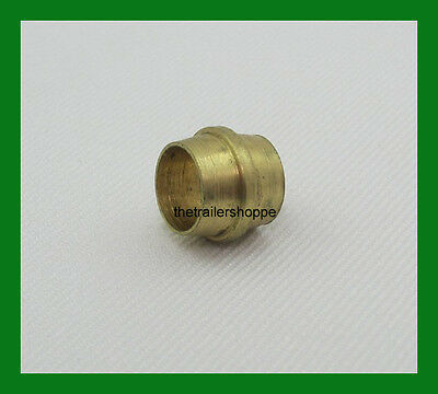Velvac Air Brake Tube Fitting Dot Approved 1/4" Brass Sleeves Ferrules 10 Pc
