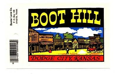 Lot Of 12 Boot Hill Dodge City, Kansas Luggage Decals Stickers - New - Free S&h