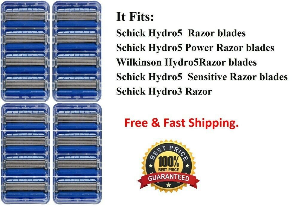 Schick Hydro5 Razor Blades Fit Power Hydro Silk Shaver Refill Cartridges Hydro 5