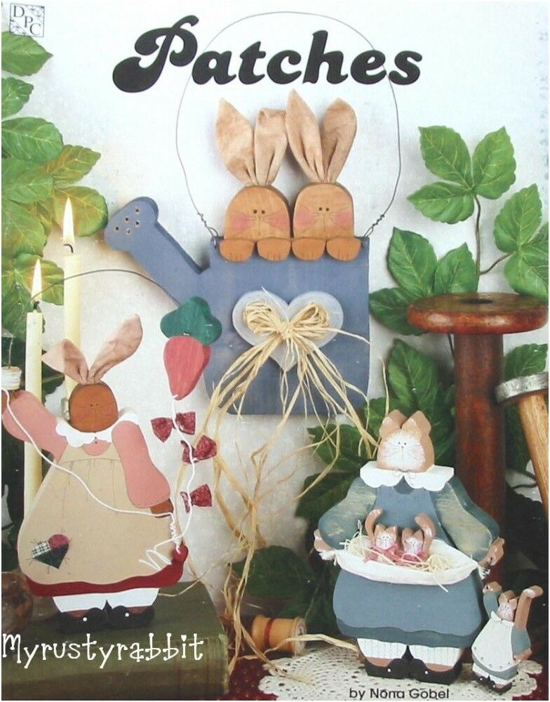 Patches Vol I ~ Tole Painting Book ~ Nona Gobel - Cats Bunnies, Snowmen
