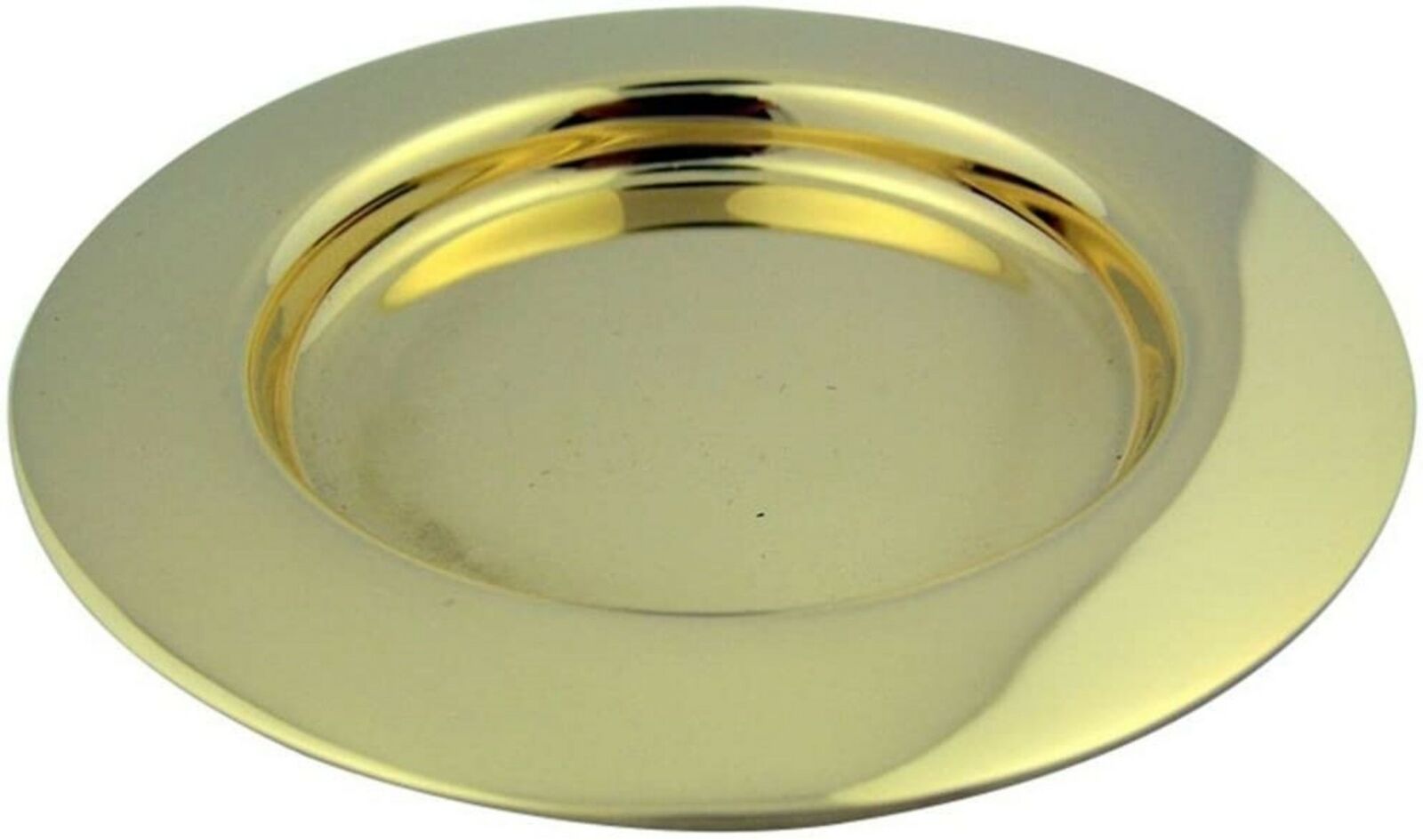 N.g. High Polished Brass Replacement Paten For Church Use, 3 Inch