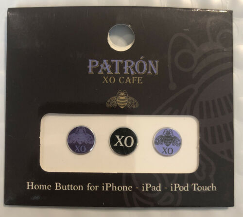 Patron Xo Cafe Advertising- Home Button Stickers Iphone/ipad/itouch 2 Packs Of 3