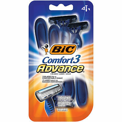 Bic Comfort 3 Advance Disposable Razor, Men, 4-count