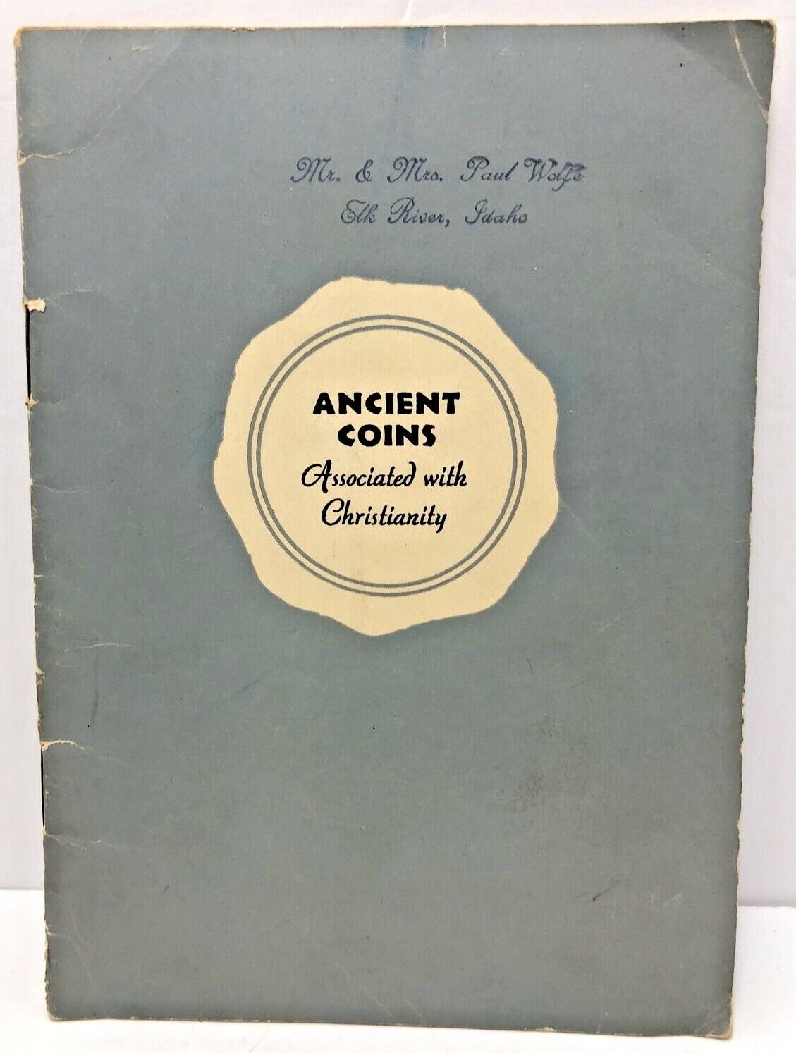 Ancient Coins Associated With Christianity By Charles Tuckwood 1950s Brochure