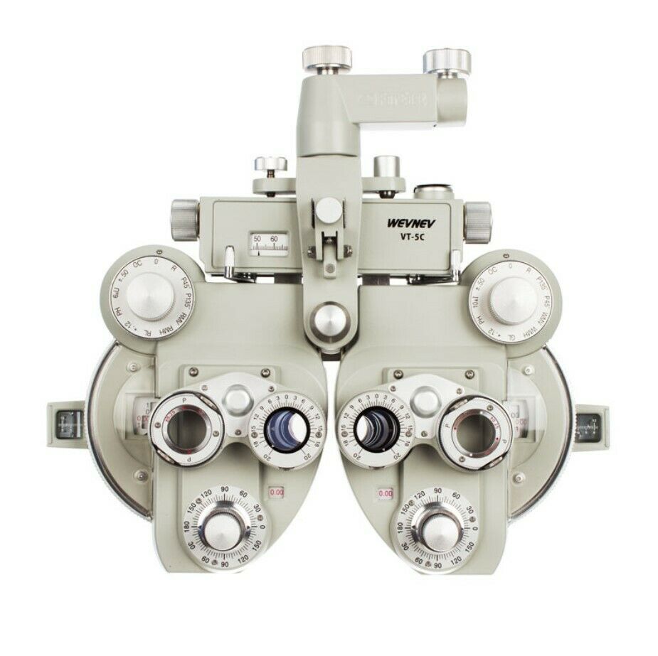 New Minus Manual Phoropter Vision Tester Optometry Refractor Creamy White Color