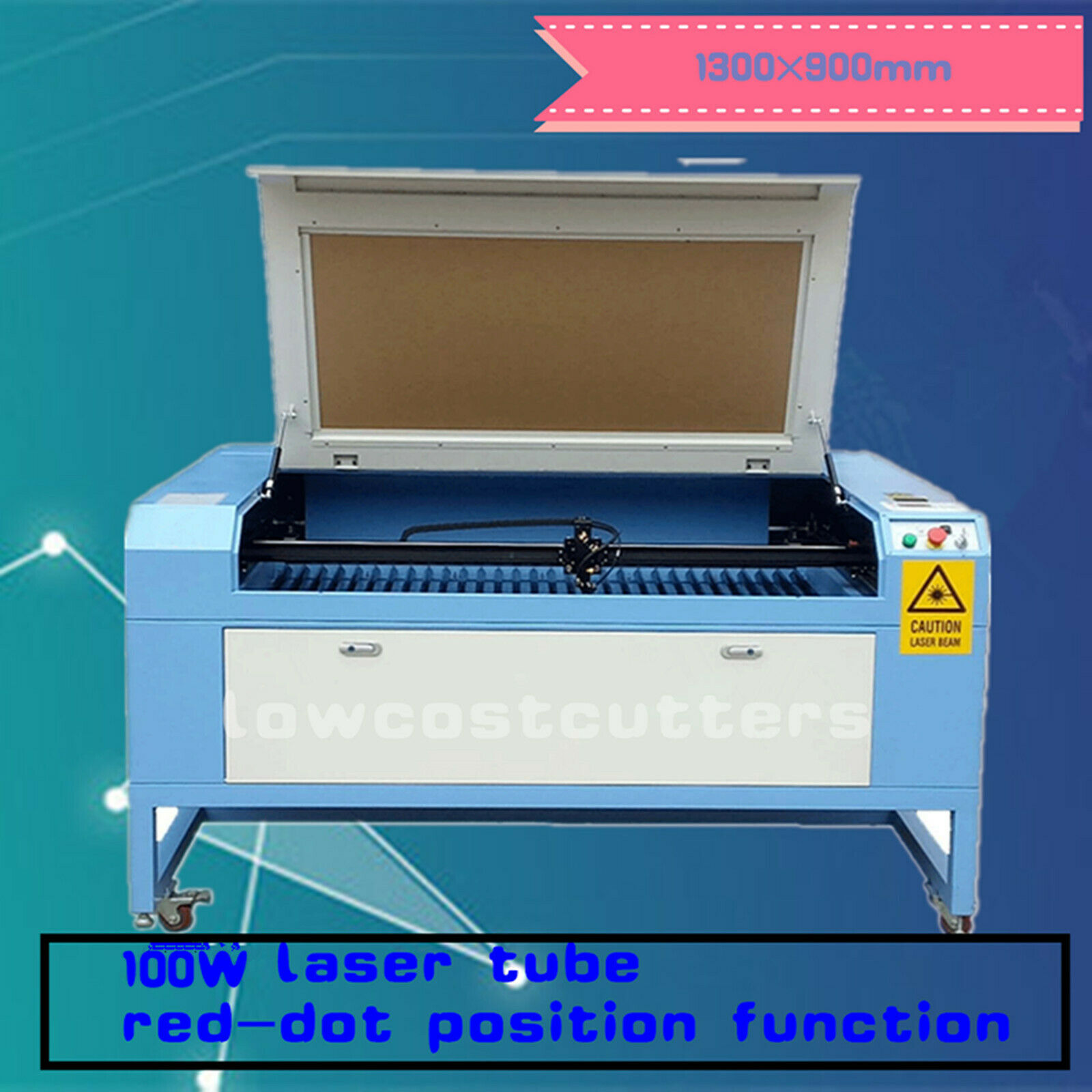 1300*900mm 100w Co2 Laser Engraving Cutting Engraver Machine  Usb Water Chiller