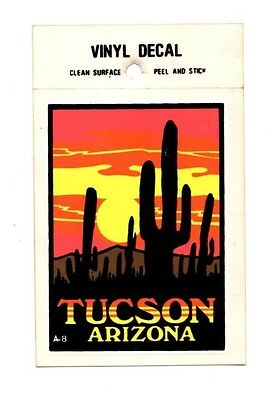 Lot Of 12 Tucson Arizona Cactus Souvenir Luggage Decals Stickers - New, Free S&h