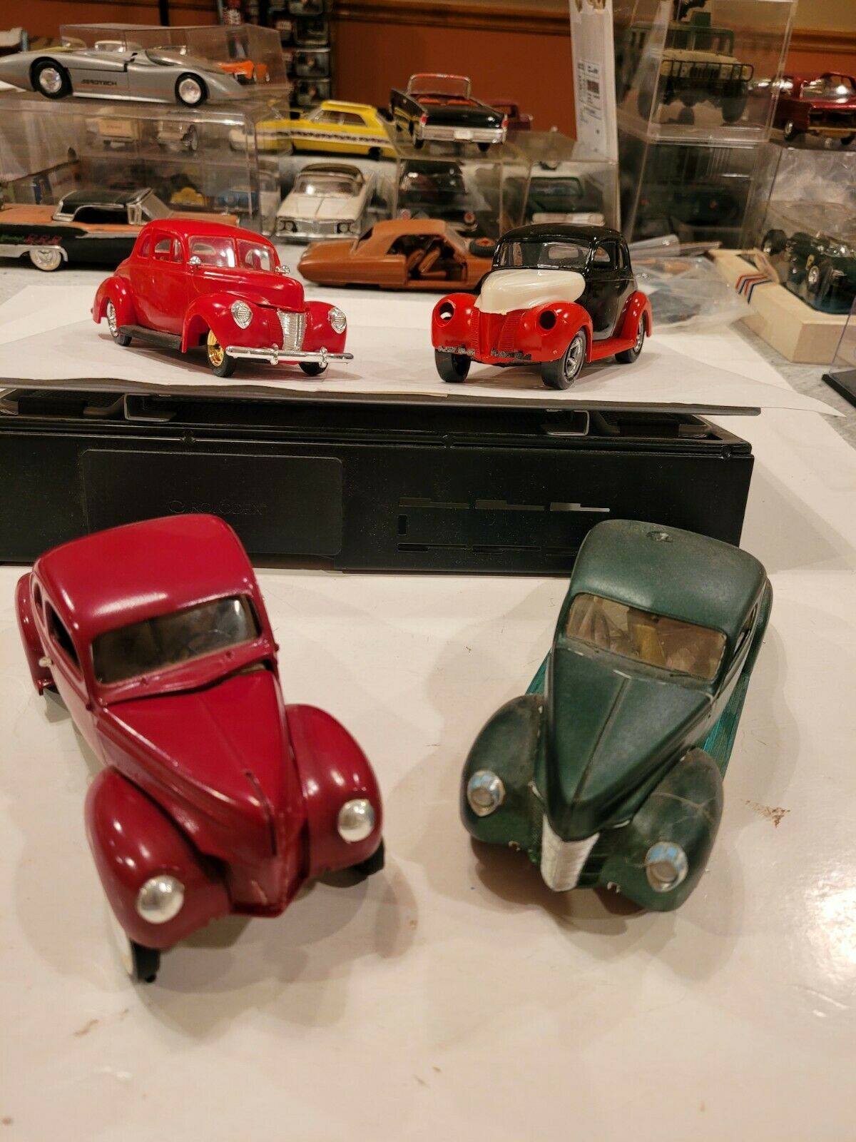 Built 1/25 1940's Ford Re-builders Lot