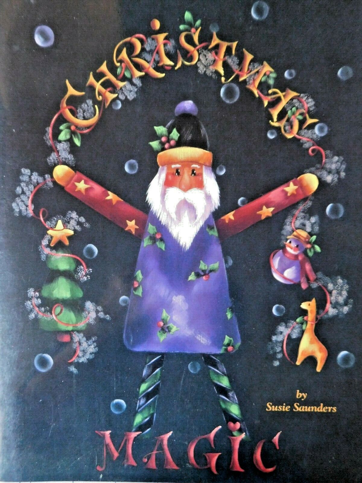 Christmas Magic Painting Pattern Book Susie Saunders Snowman Penguin