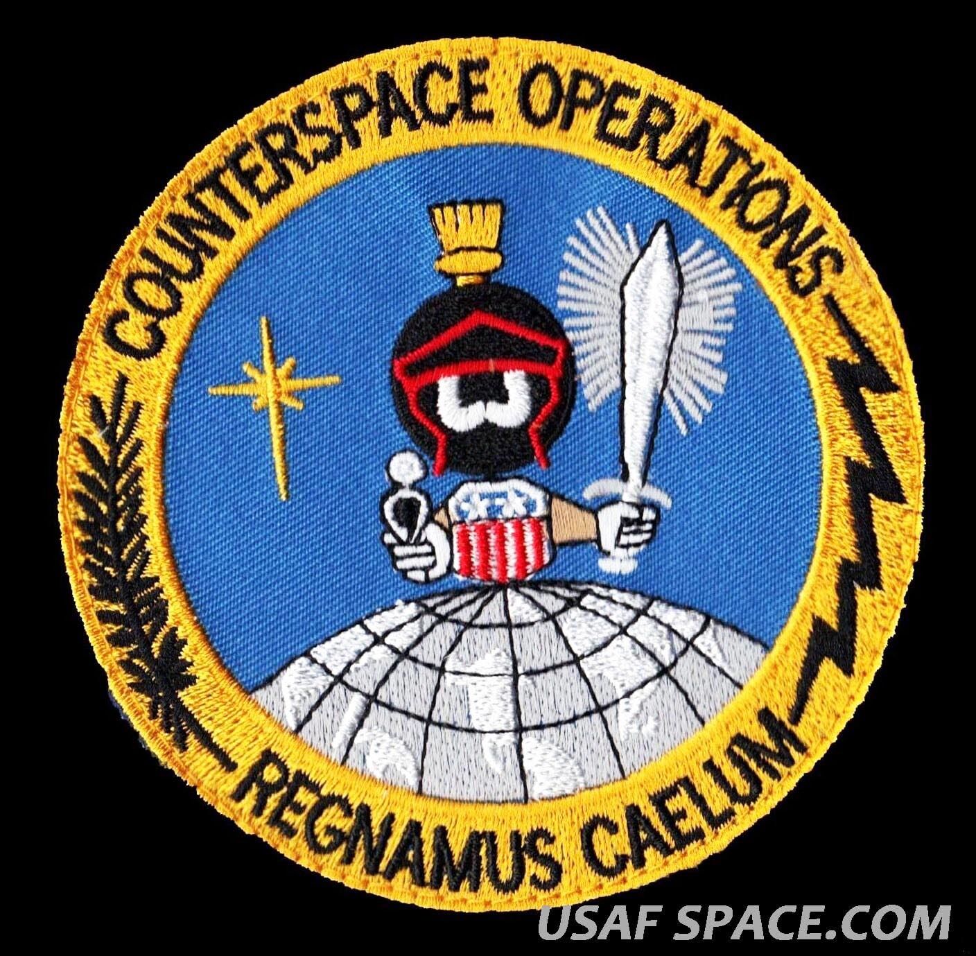 Usaf - Counterspace - Operations -marvin The Martian- Dod Original -space Patch