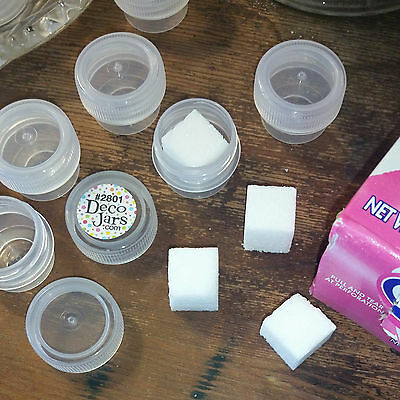 100 Micro Jars 1/8 Oz .25oz Skincare Pill Creme Container 2801 Screw On Cap  Usa
