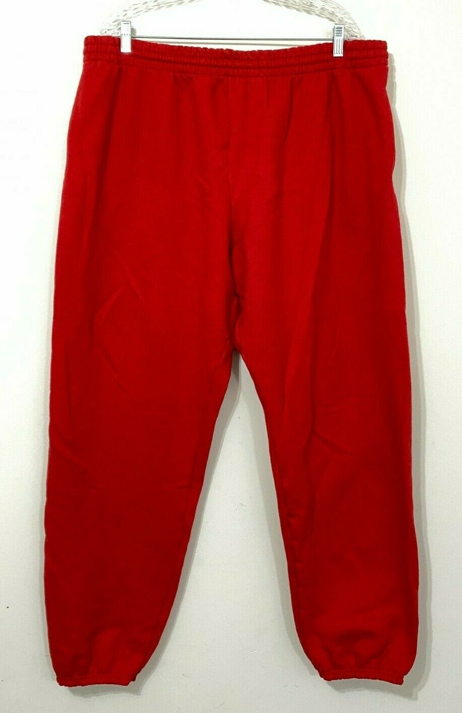 Fruit Of The Loom Vintage Bright Red Men's 2xl 60/40 Sweatpants - Joggers Sweats