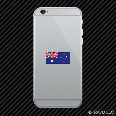 Australian Flag Cell Phone Sticker Mobile Die Cut Aussie Australia