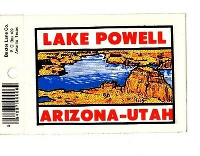 Lot Of 12 Lake Powell Arizona Utah Red Souvenir Decals Stickers - New - Free S&h