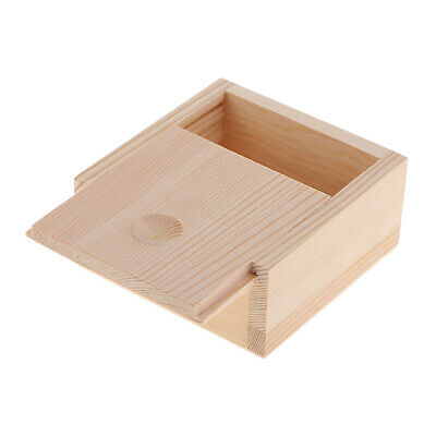 Prettyia Wooden Box Jewelry Organizer Wood Tea Chest Box Push And Pull Cover