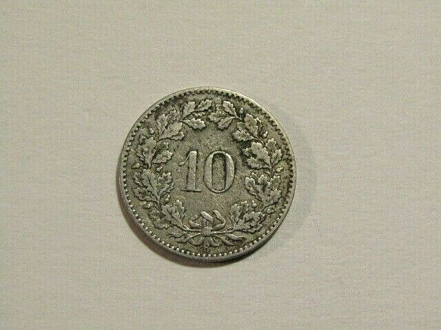 Switzerland 1879 10 Rappen/centimes Coin
