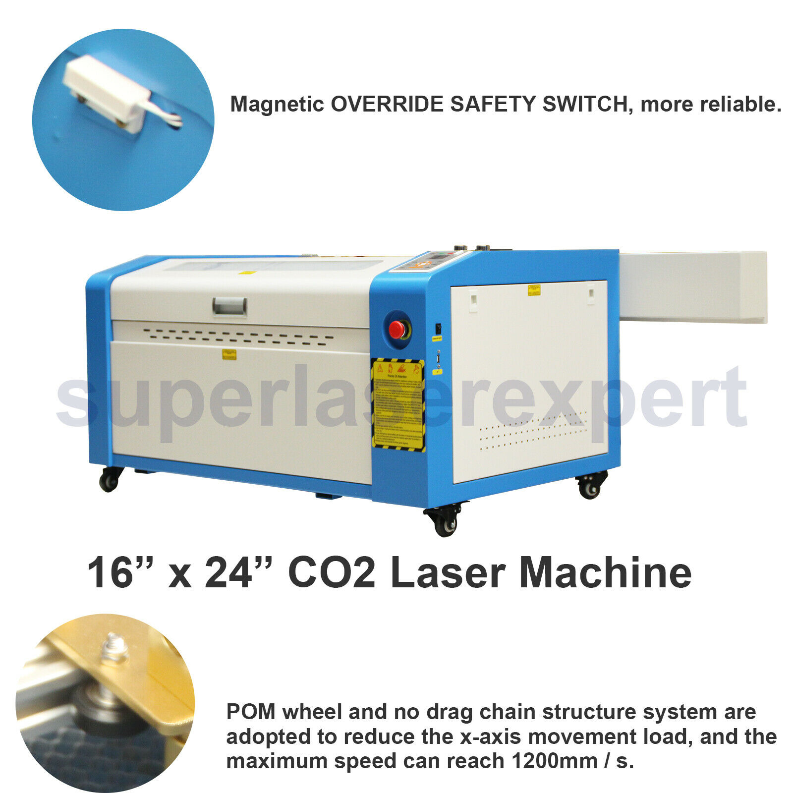 New! 80w Laserdraw Laser Cutting Engraving Machine 16''*24 With Motorized Table