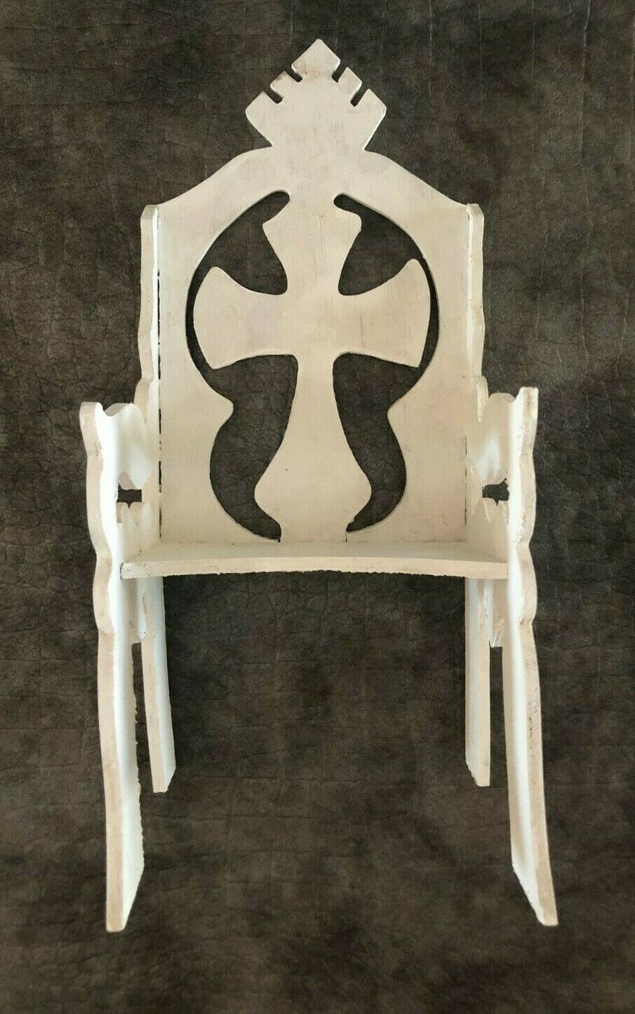 Baby Jesus Wooden White Chair - Silla De Madera Para Nino Dios