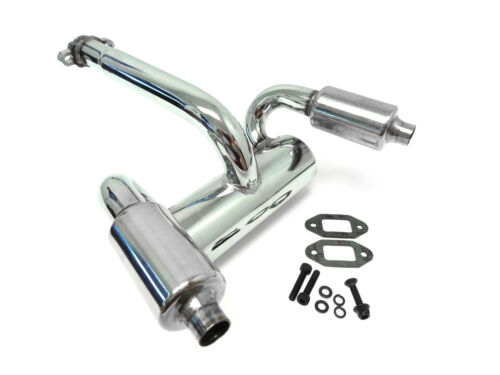 Rovan 1/5 Dual Outlet Tuned Pipe For 45cc Exhaust Fit Hpi Baja 5b 5t King Motor