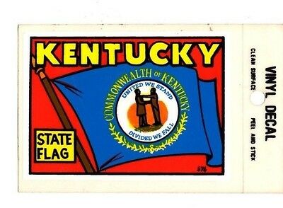 Lot Of 12 Kentucky State Flag Souvenir Luggage Decals Stickers - New - Free S&h