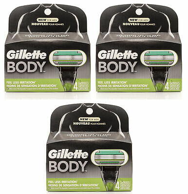 Gillette Body Razor For Men 4 Count, Razors / Blades (3 Pk)