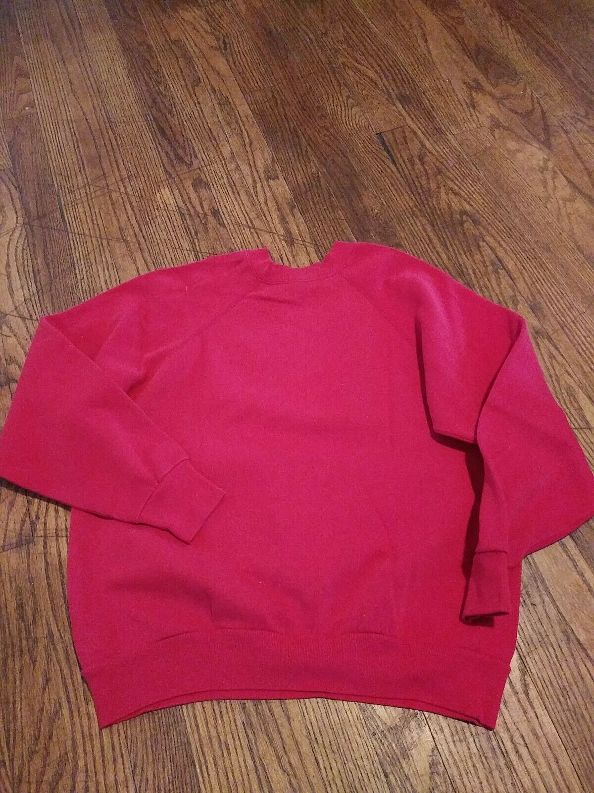 Vintage 90s Tultex Blank Red 50/50 Sweat Shirt