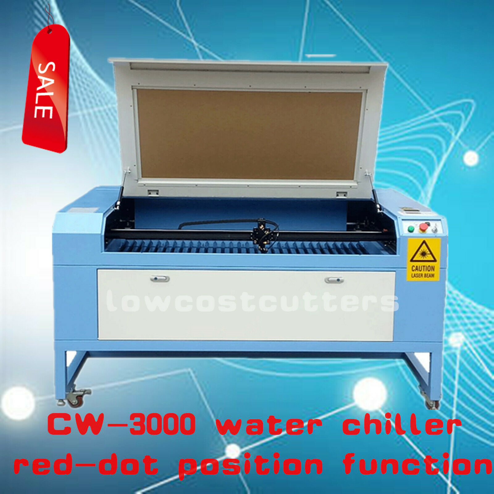 80w Co2 Laser Engraving Cutting Machine 1300*900mm Usb Water Chiller Honeycomb