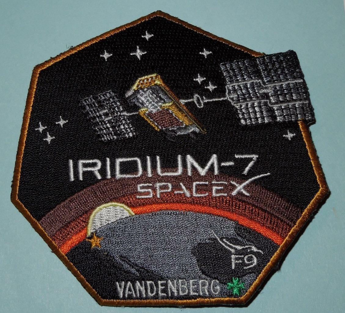 Iridium-7 Spacex Falcon 9 Mission Space Patch Original Free Shipping Us