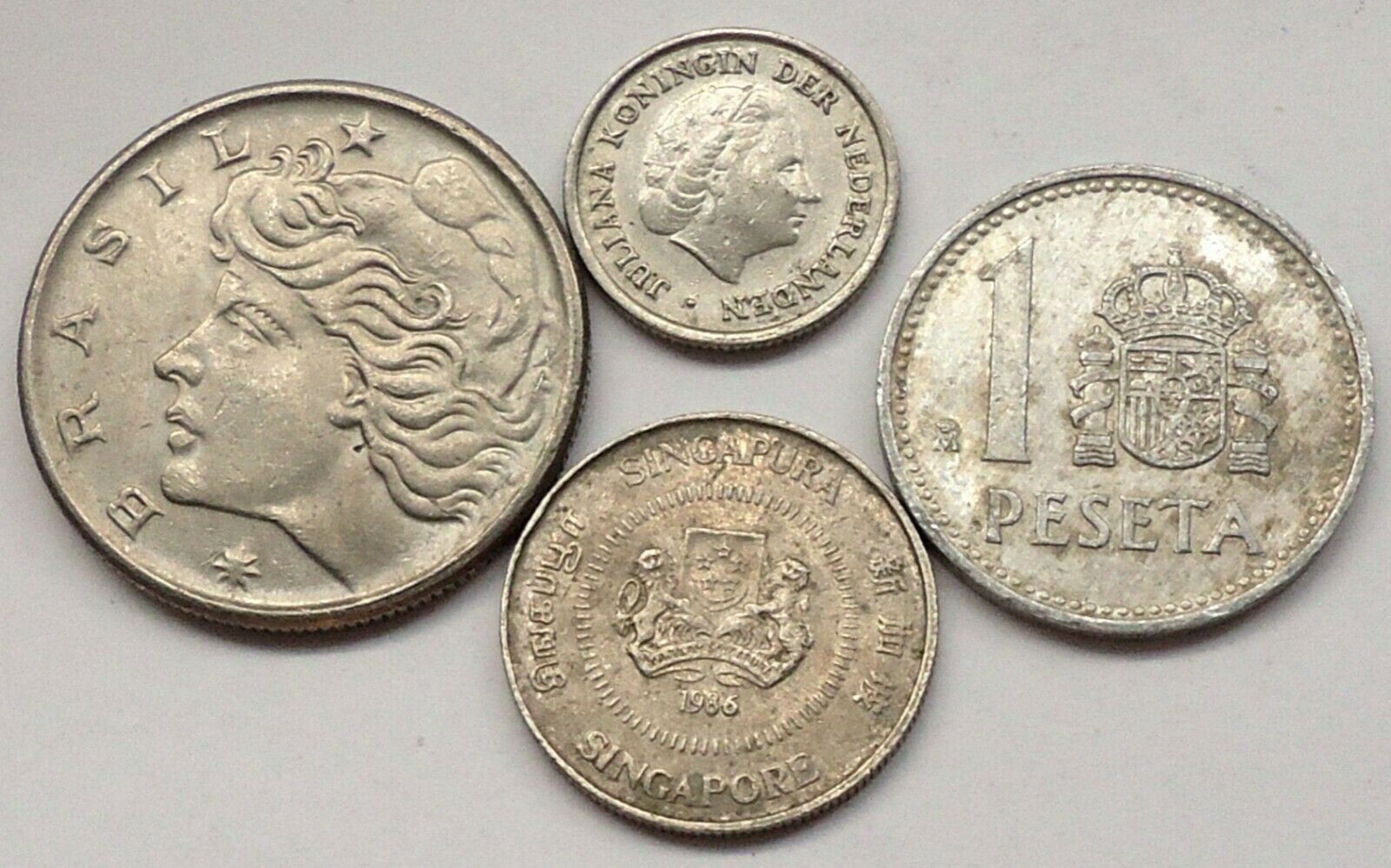 Foreign World Coins Lot Of 4, See Pics 0.99 Cents Auction (#47)
