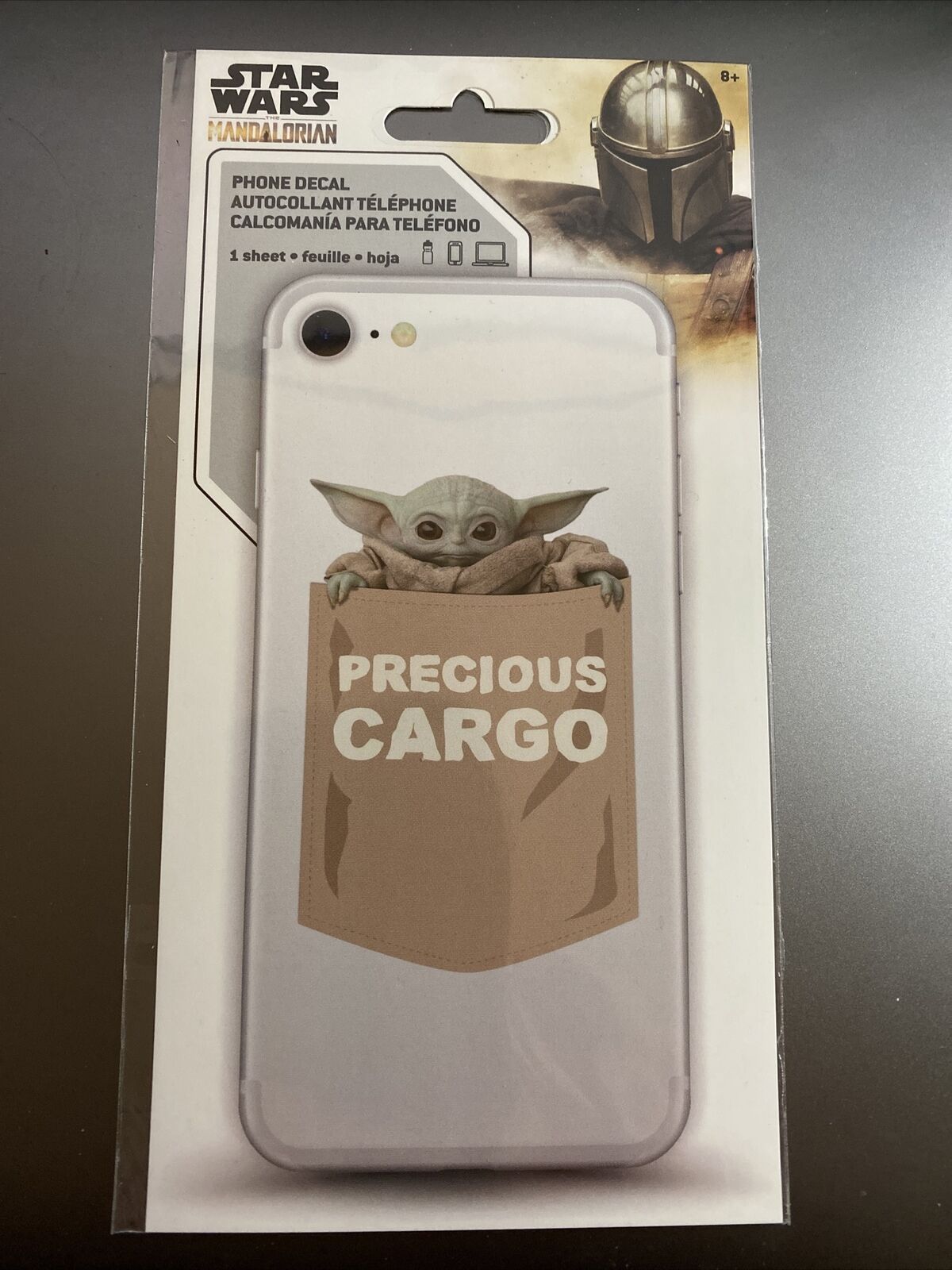 Star Wars The Mandalorian Precious Cargo Grogu Phone Decal
