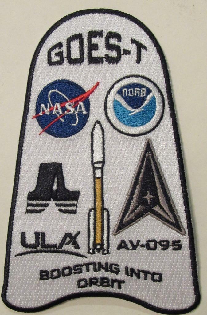 Goes-t Ghost Noaa-nasa Ula Atlas V Ussf Av-095 Patch Space Mission Boosting