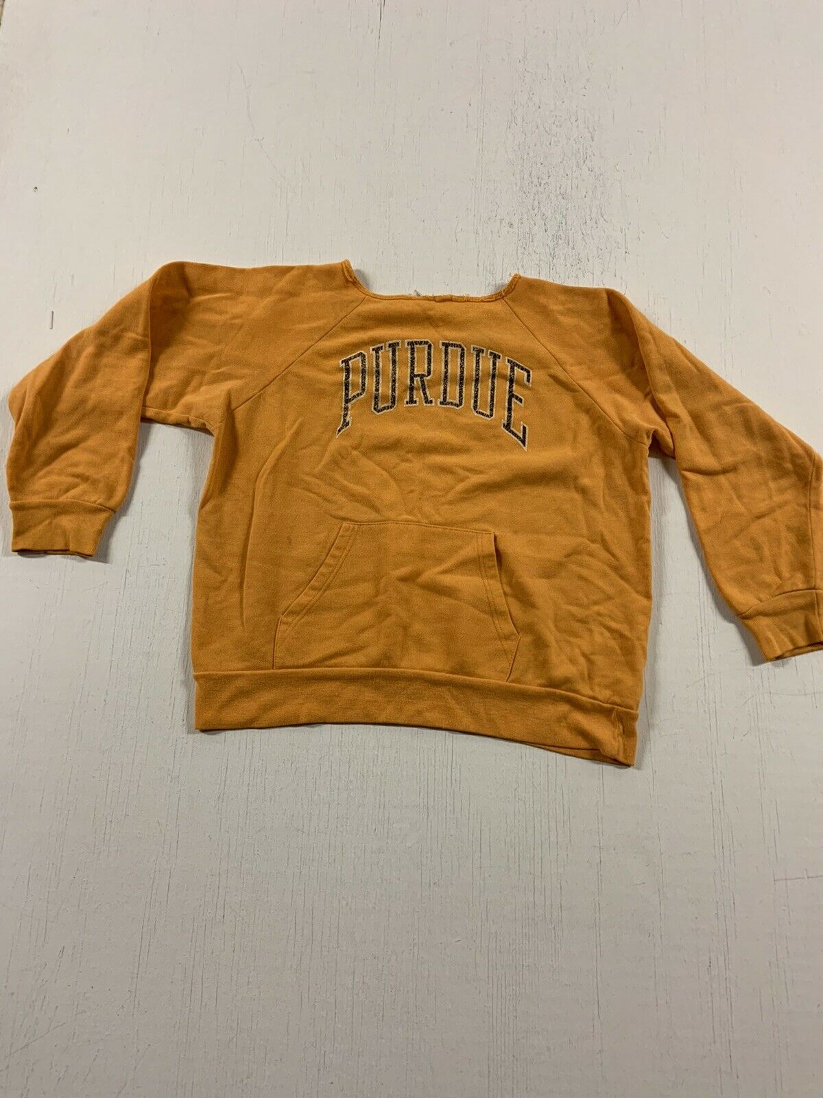 Vintage 1980’s Gold Purdue Sweatshirt (by Champion) Large Vintage