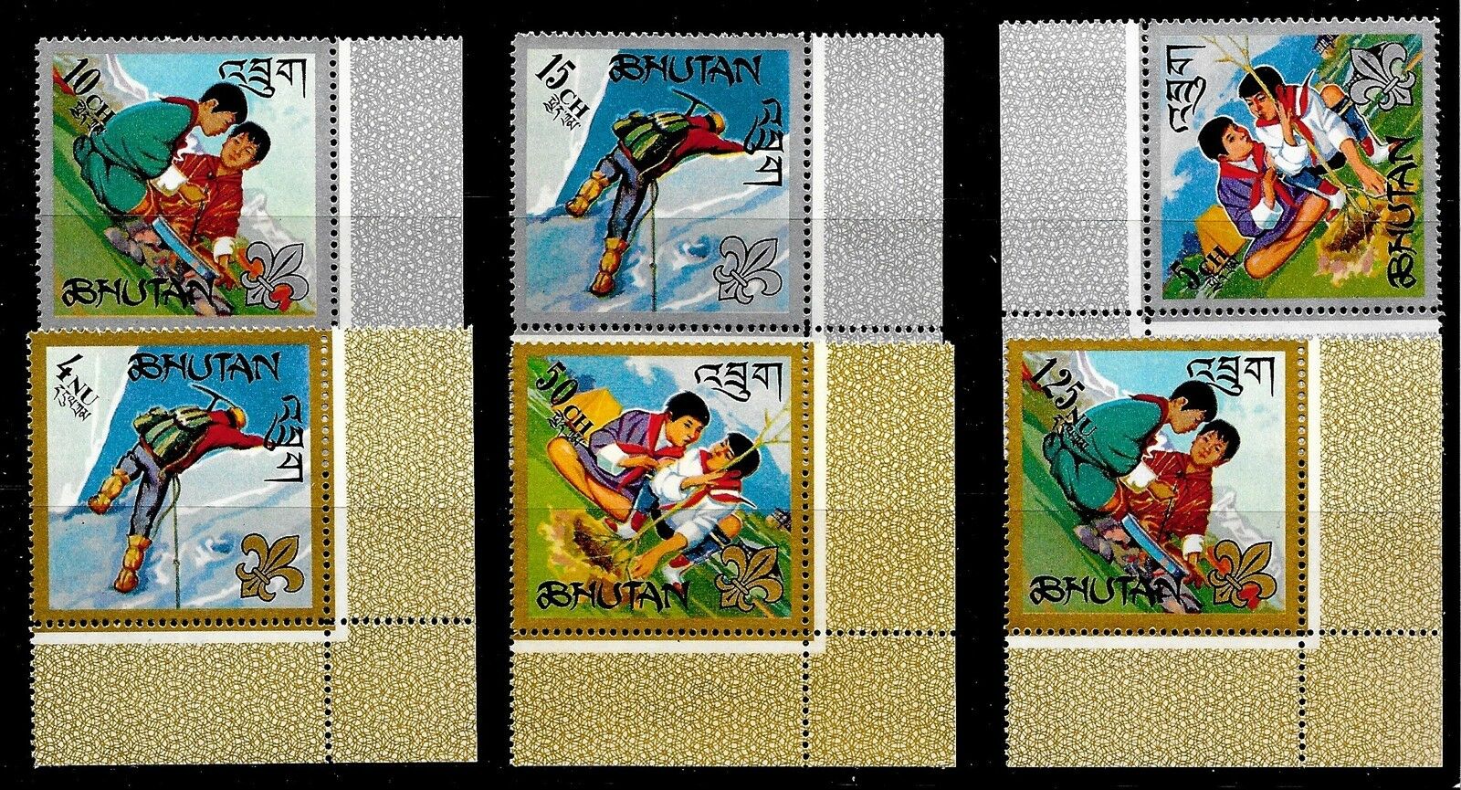Bhutan Sc 86-86e Mnh Issue Of 1967 - Boy Scouts