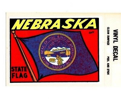 Lot Of 12 Nebraska State Flag Souvenir Luggage Decals Stickers - New - Free S&h