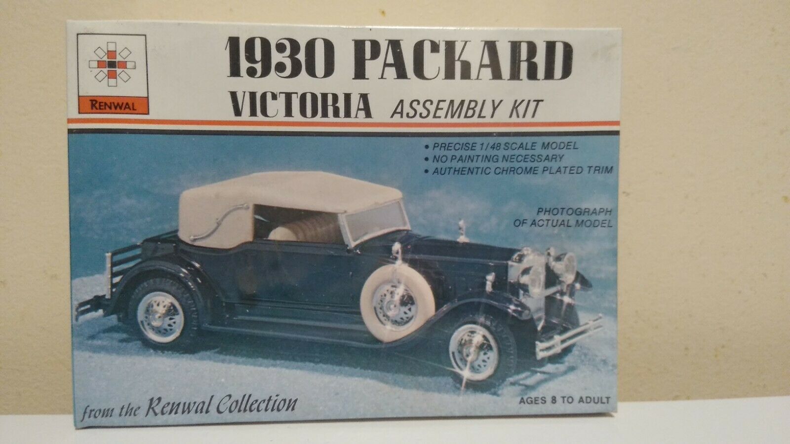 1930 Packard Victoria 1/48 Scale By Renwal Unassembled Plastic Kit Sealed Box