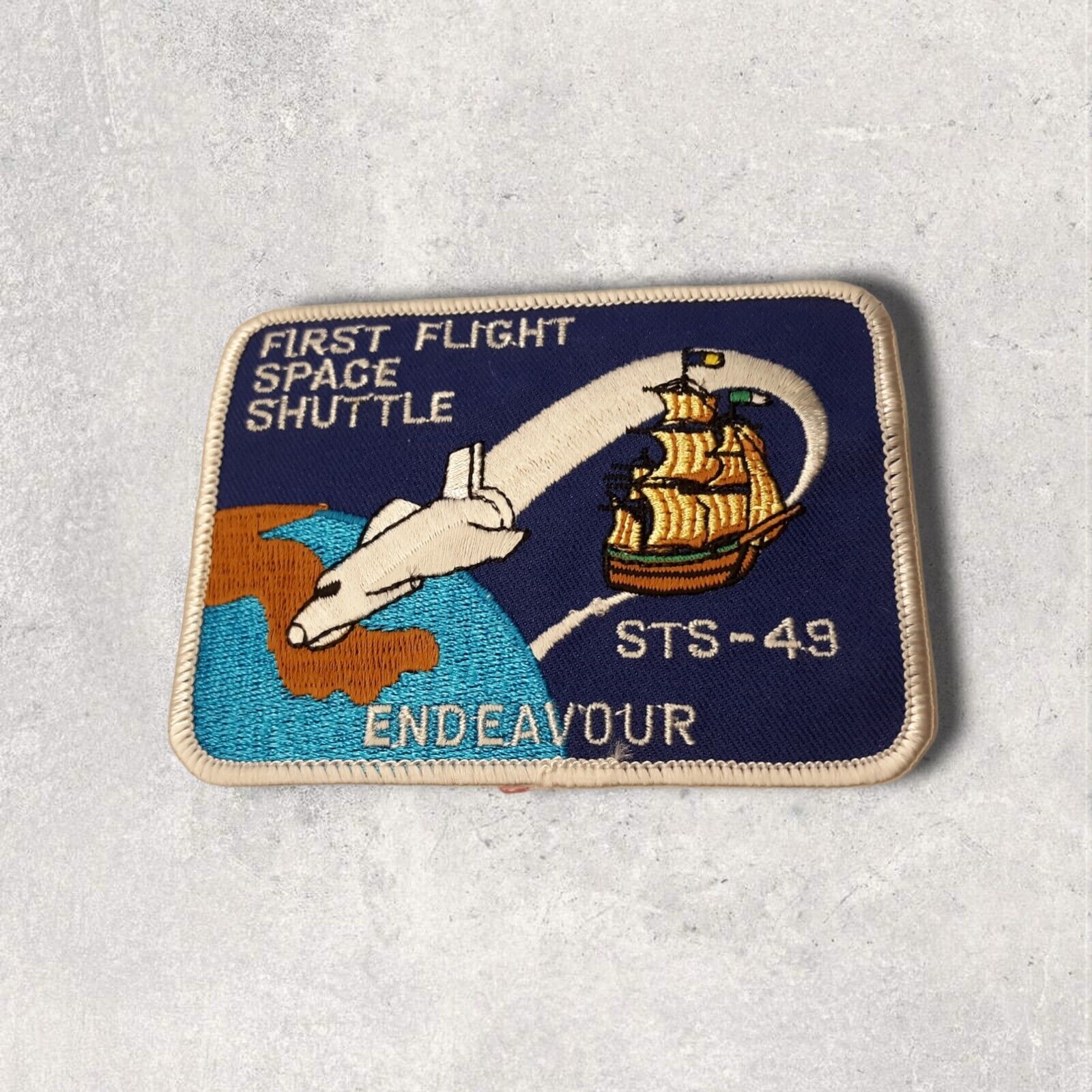 Nasa Sts-49 First Flight Space Shuttle Endeavour 4"x3" Patch