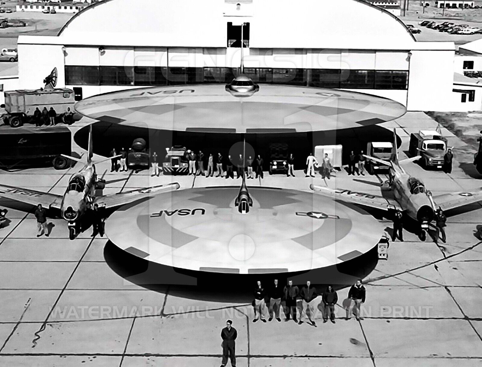 Area 51 Ufo Flying Saucer Nevada Hangar S4 Bob Lazar 8.5x11 Photo Picture Poster