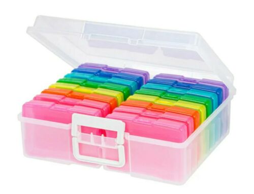 Rainbow Photo And Craft Storage Case Keeper Or Extra 5x7 Cases Or "refills" New
