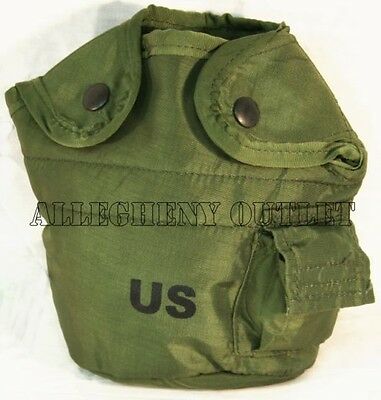 Lot Of 2 New Us Military 1qt Alice Canteen Pouch With Alice Clips Canteen Covers