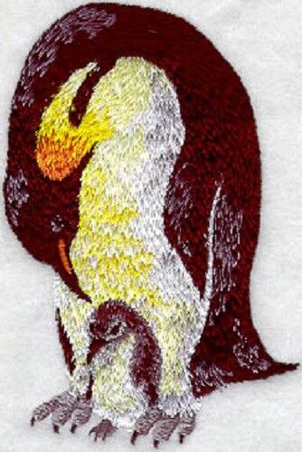 Embroidered Sweatshirt - Penguin With Chick M1162