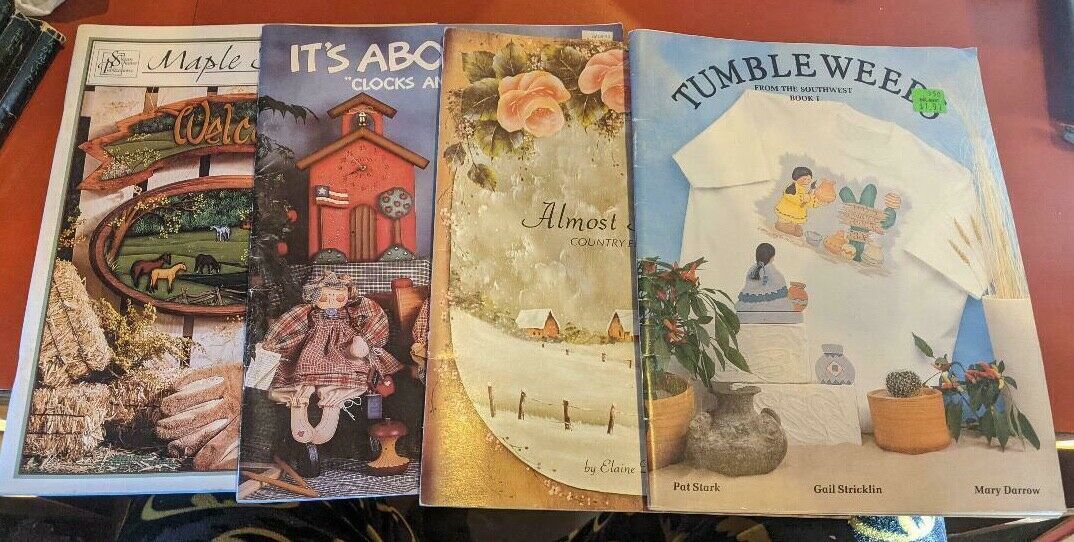 8 Tole Painting  Books, Country Southwest Home Clocks Friends, Maple Sugar 2 ++