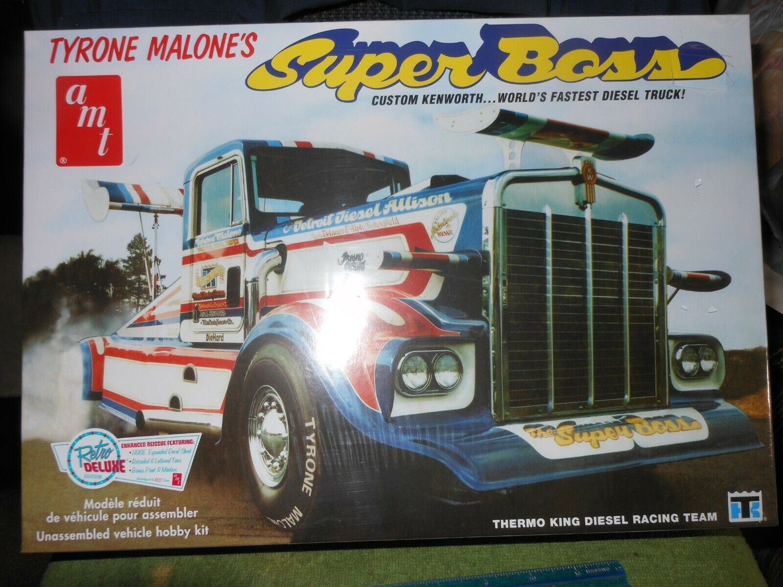 Vintage Amt,1:25 Sealed Model Kit,"tyrone Malones Super Boss",custom Kenworth!!
