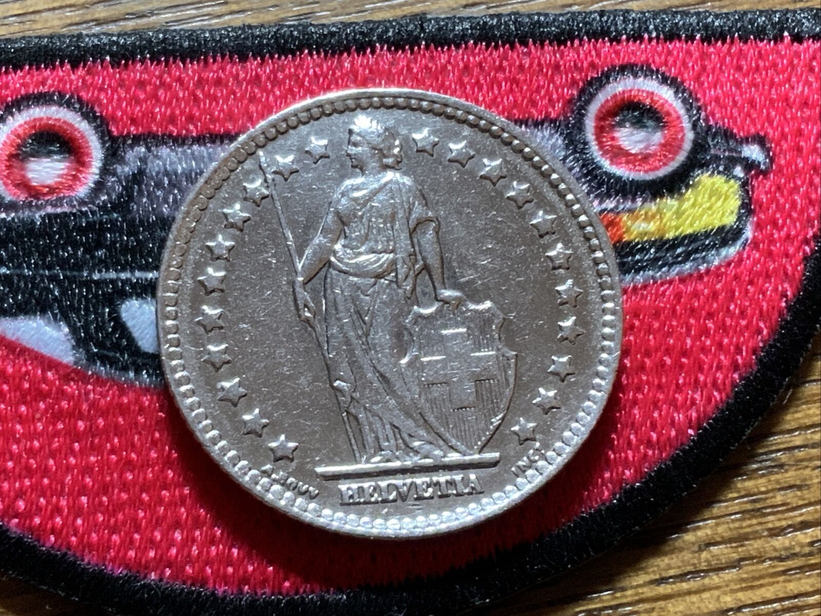 1939 B Switzerland Helvetia Symbolizes Swiss Nation Silver 1 Franc Coin