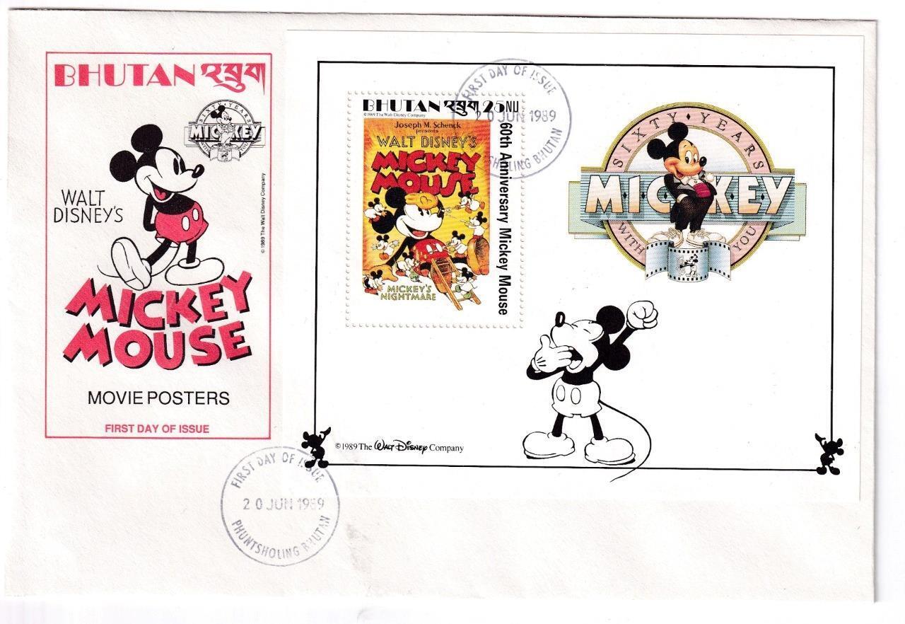 Walt Disney Bhutan Movie Posters Covers And S/sheet
