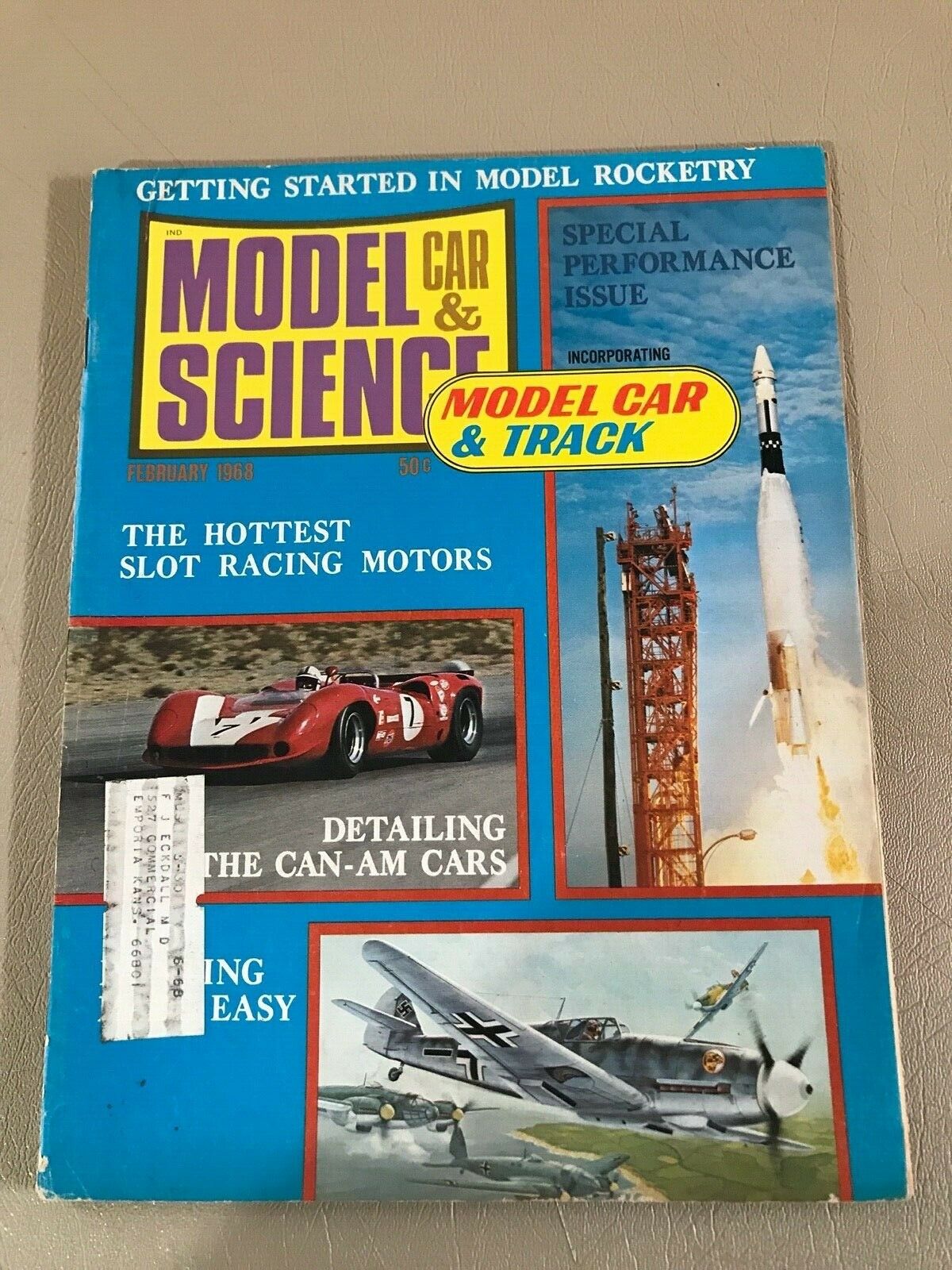 Vintage February 1968 Model Car & Science Magazine Vol 6, No. 2