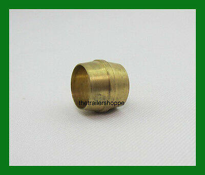 Velvac Air Brake Tube Fitting Dot Approved 3/8" Brass Sleeves Ferrules 10 Pc