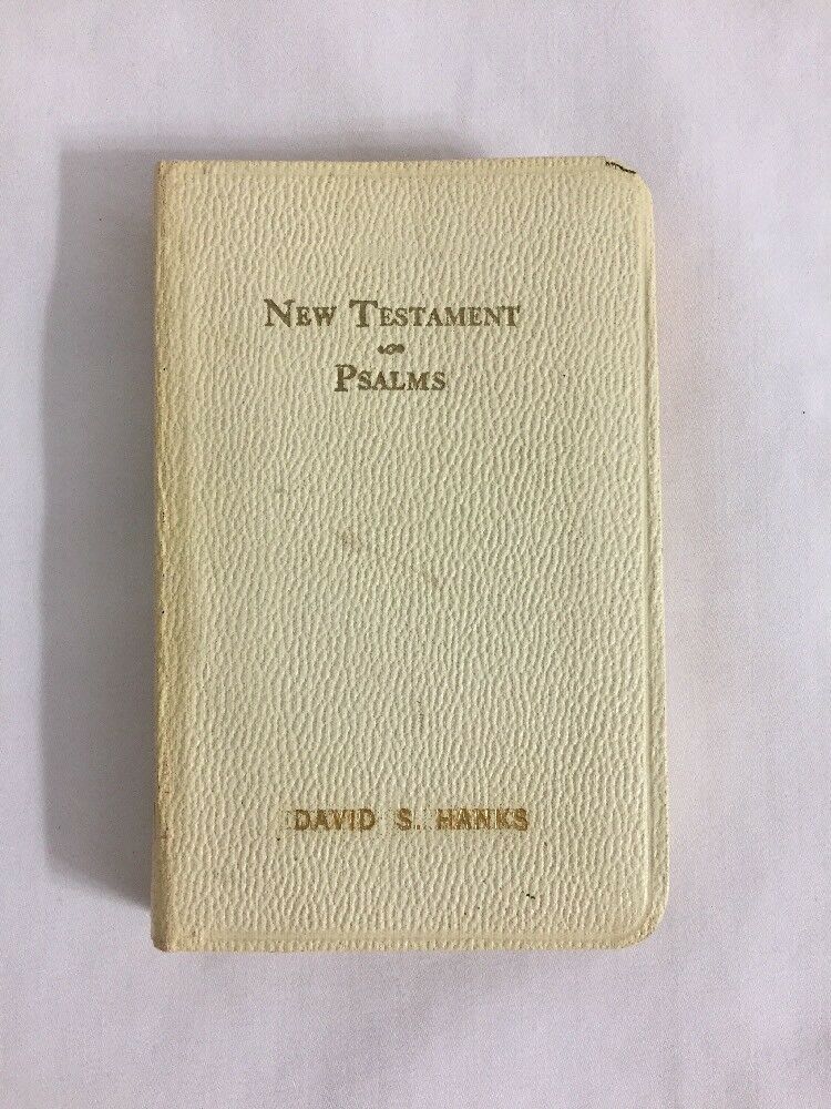 New Testament And Psalms ~ Pocket Size ~world Publishing Company White