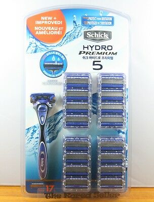 Schick Hydro 5 Premium (new Improved)- 1 Razor + 1 Blades + 16 Refill Cartridges