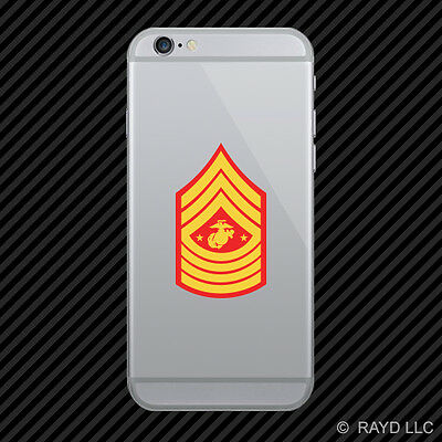E-9 Sergeant Major Of The Marine Corps Insignia Cell Phone Sticker Mobile