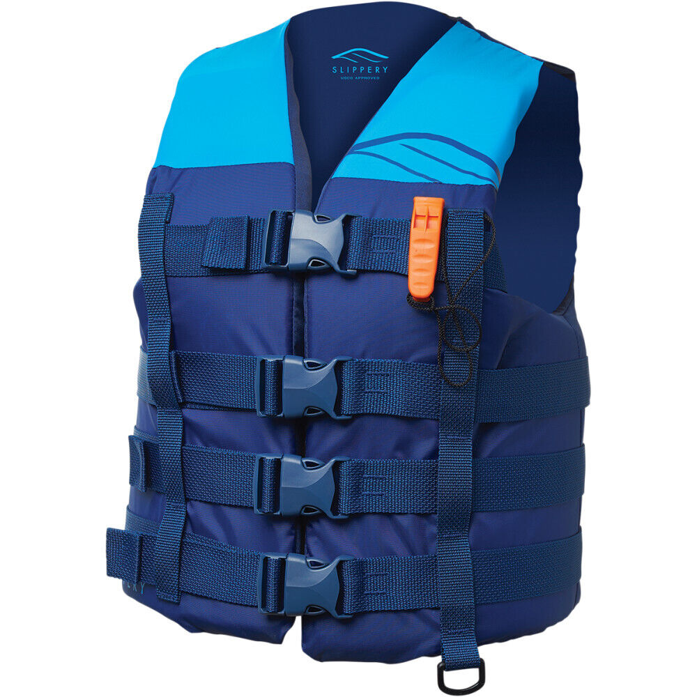 Slippery Hydro Nylon Pfd Life Vest (navy Blue) L/xl / 40" - 50"